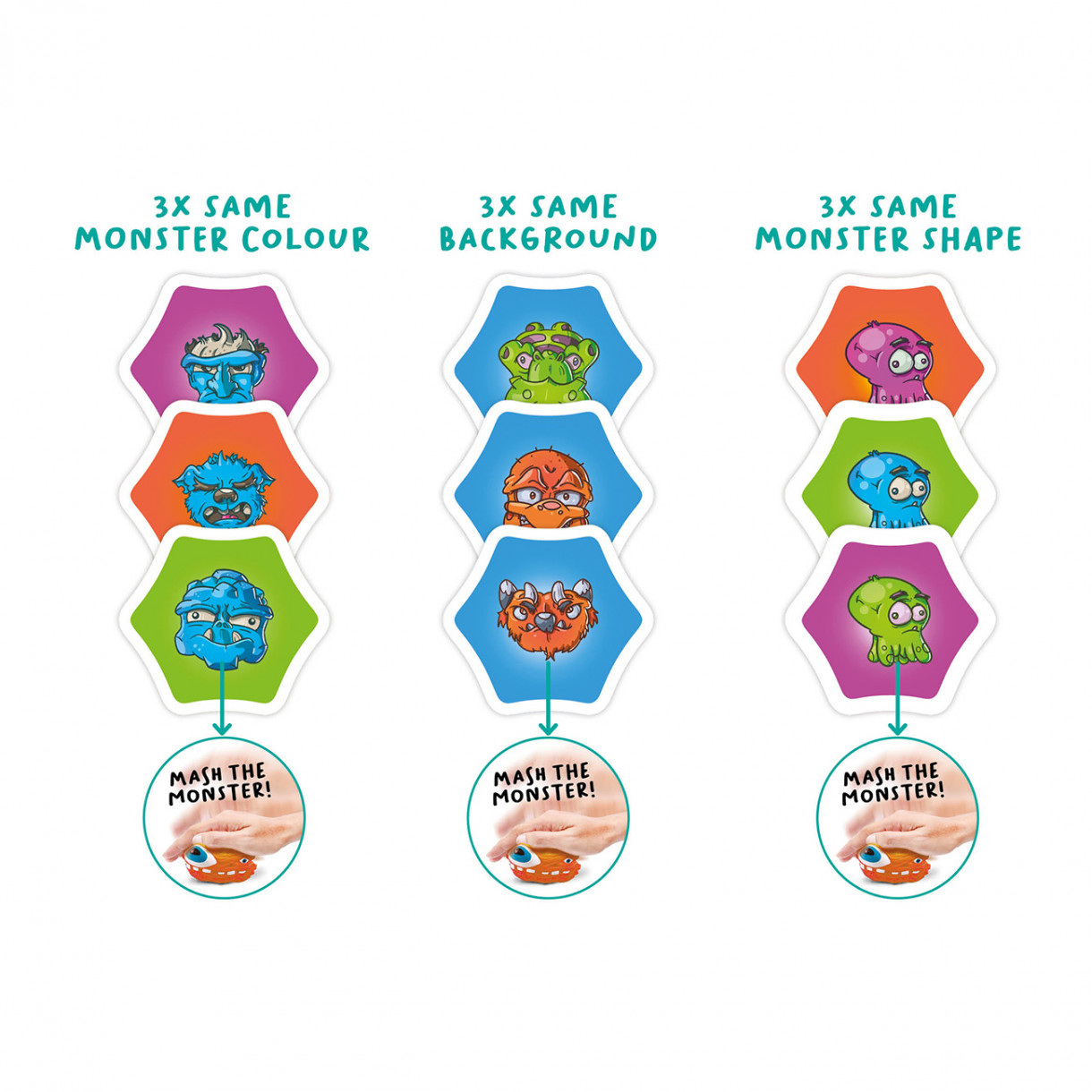 παιχνίδι καρτών συντρίψτε το τέρας