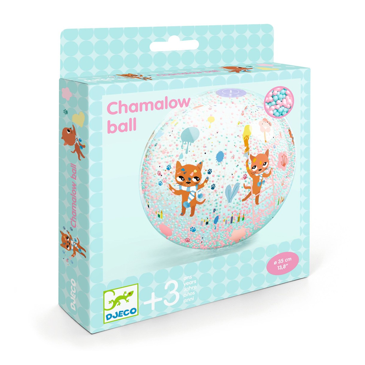 Φουσκωτό μπαλάκι για γατάκι