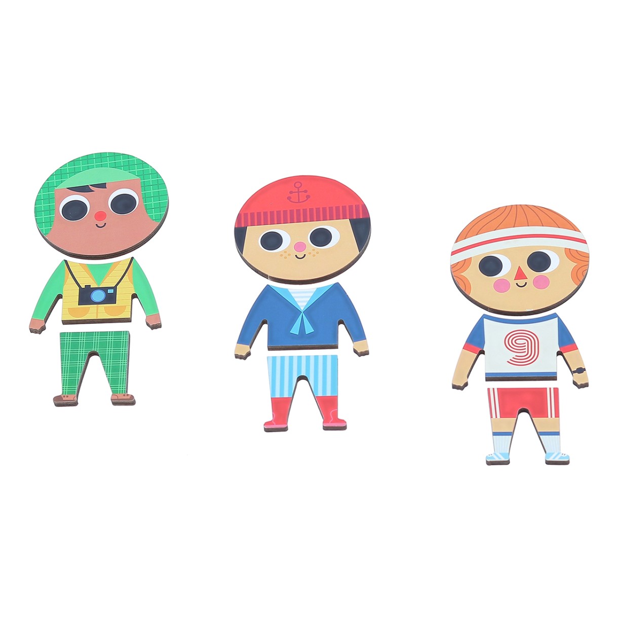 Ξύλινο παζλ ντυμένο αγόρι