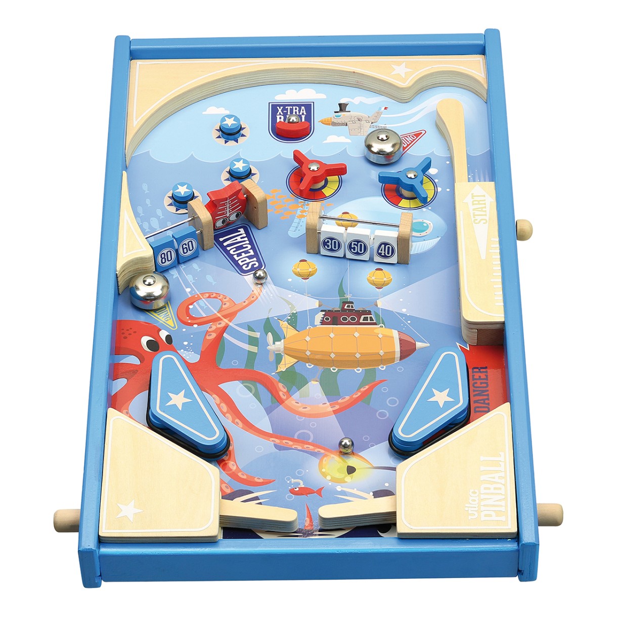 Παιχνίδι φλίπερ στο βυθό του ωκεανού