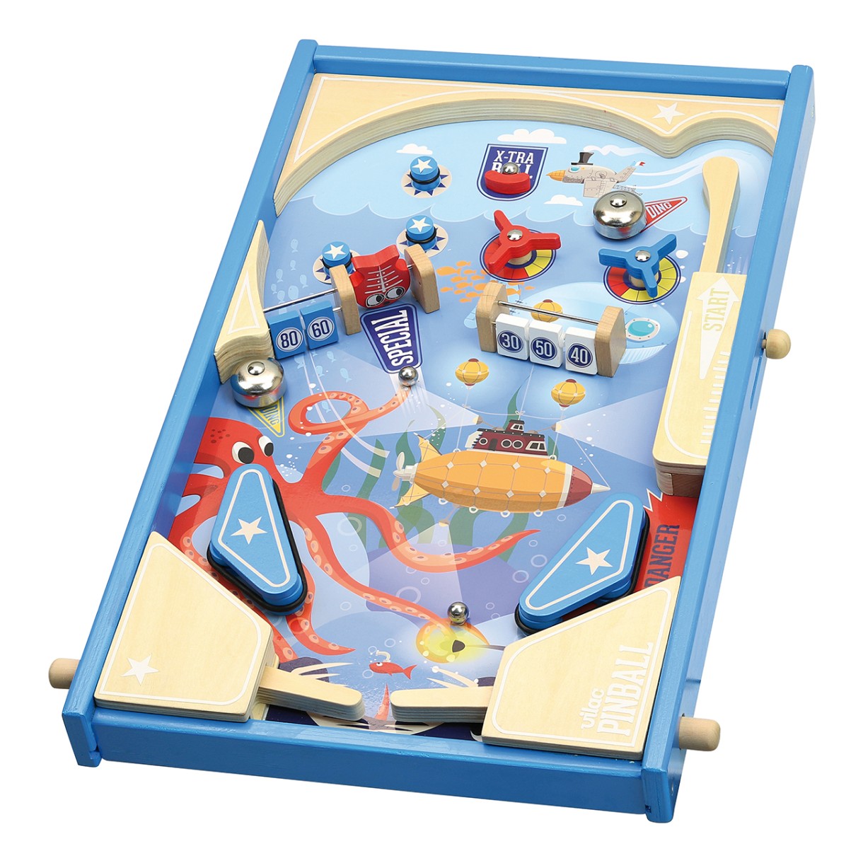 Παιχνίδι φλίπερ στο βυθό του ωκεανού