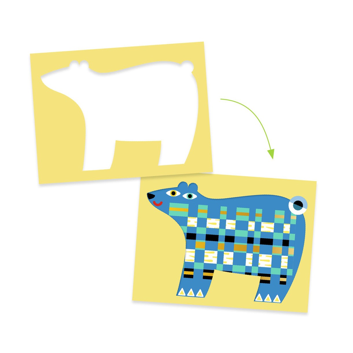 Κάντε χάρτινες εικόνες μπροστά, πίσω, μπροστά