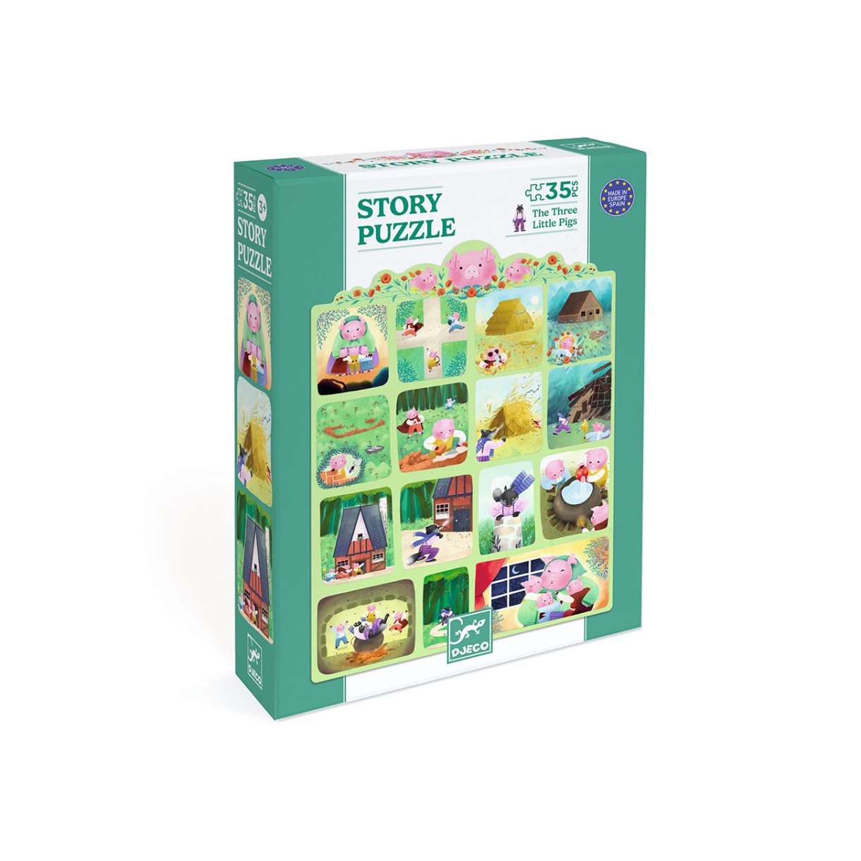 Τα τρία γουρουνάκια παζλ 35 τεμαχίων