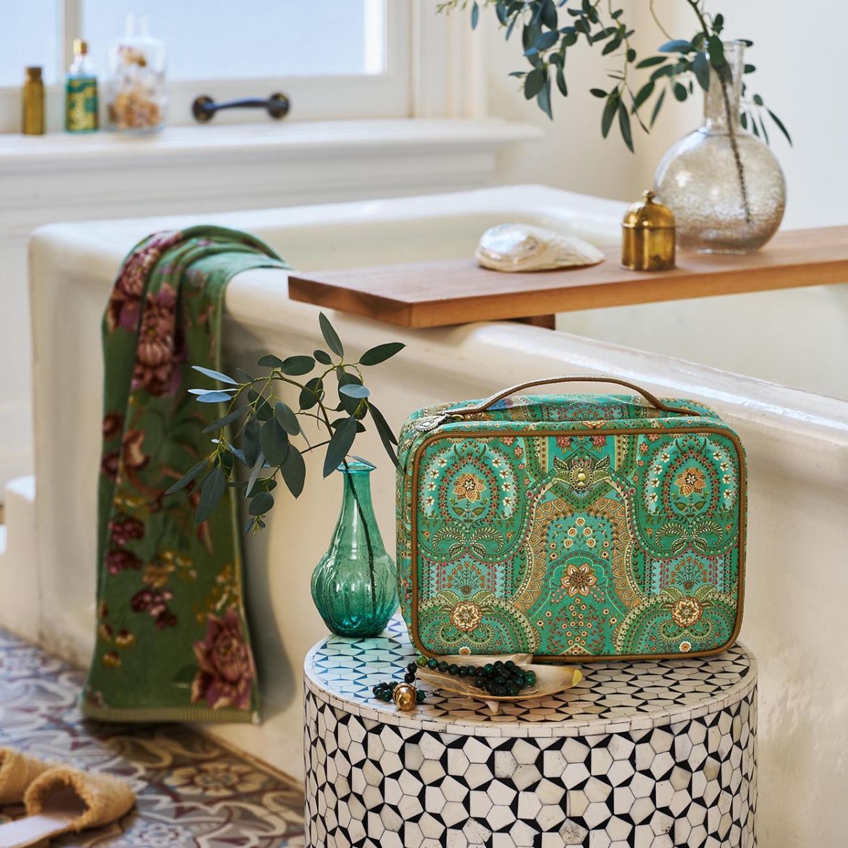 Τσάντα τουαλέτας Casey Jabali Πράσινη