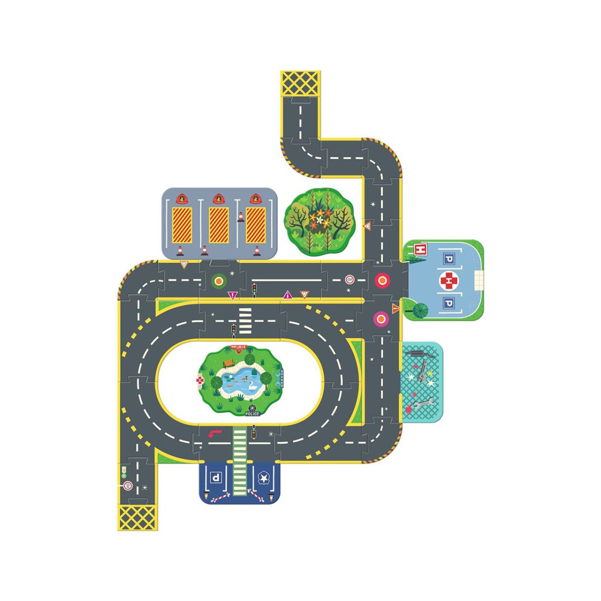 Γιγαντιαίο παζλ στην πόλη 33 τεμαχίων