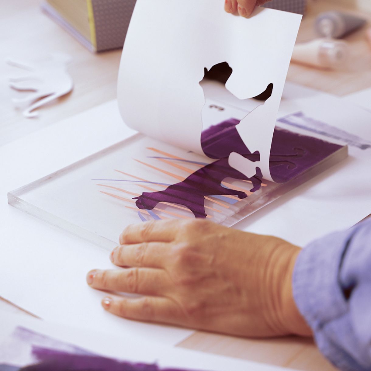 Εκτύπωση μεταφοράς Atelier 47 σε χαρτί