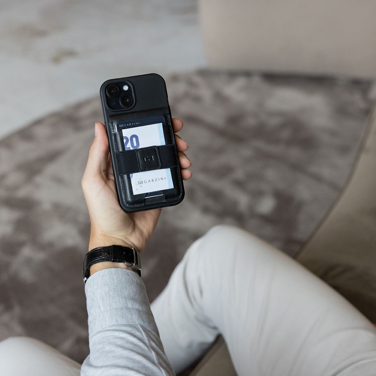 Πορτοφόλι MagSafe 2 σε 1 8 καρτών Χρώμα μαύρο