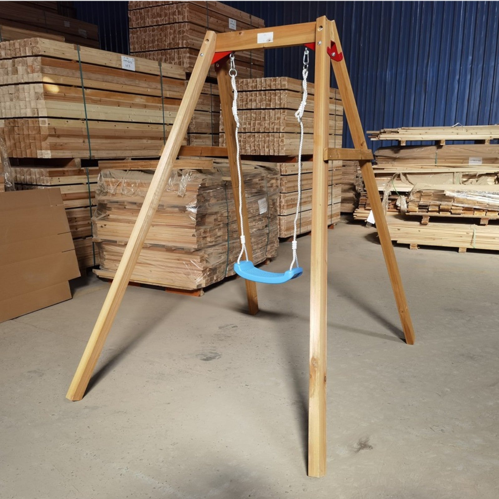 Παιδική Ξύλινη Κούνια GINGER HOME, 156x200x201 cm, Safe Outdoor Play