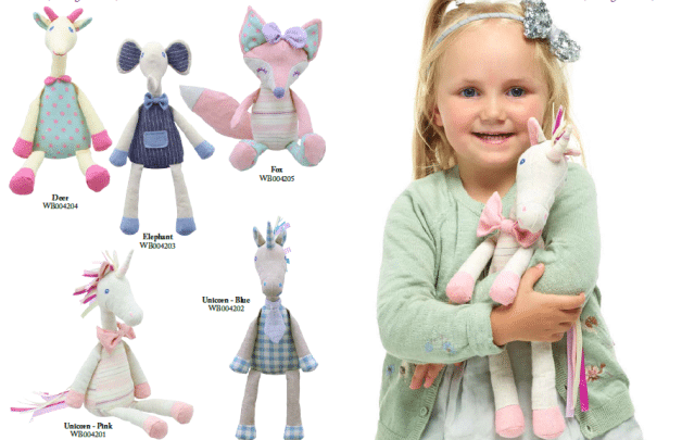 Κούκλα Wilberry Rag Muscle dancer σε ροζ φόρεμα 27 cm.