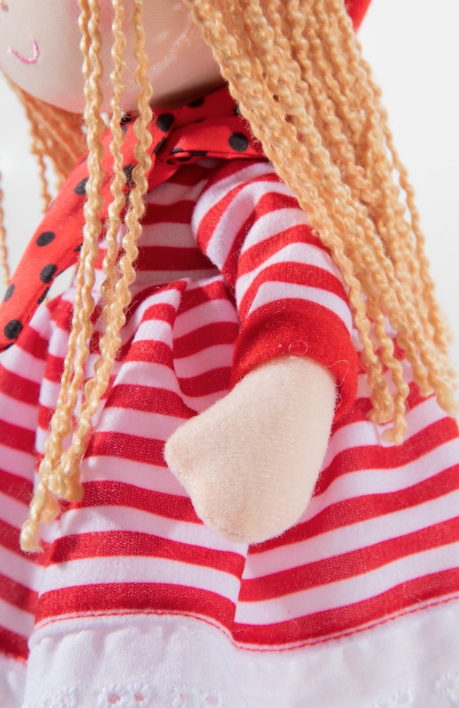 Μαλακή κούκλα με κόκκινο καπάκι 30 cm