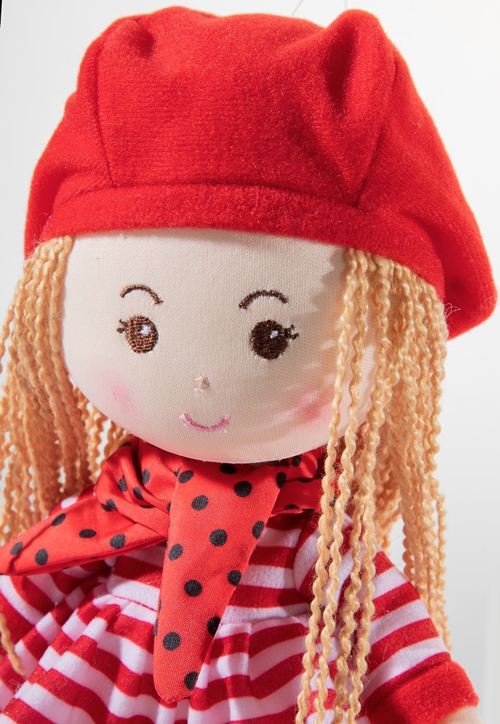 Μαλακή κούκλα με κόκκινο καπάκι 30 cm