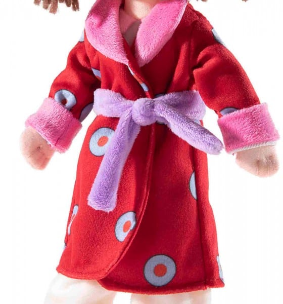 Μαλακή κούκλα Laura Laura με ρούχα γδύσιμο 32 cm.