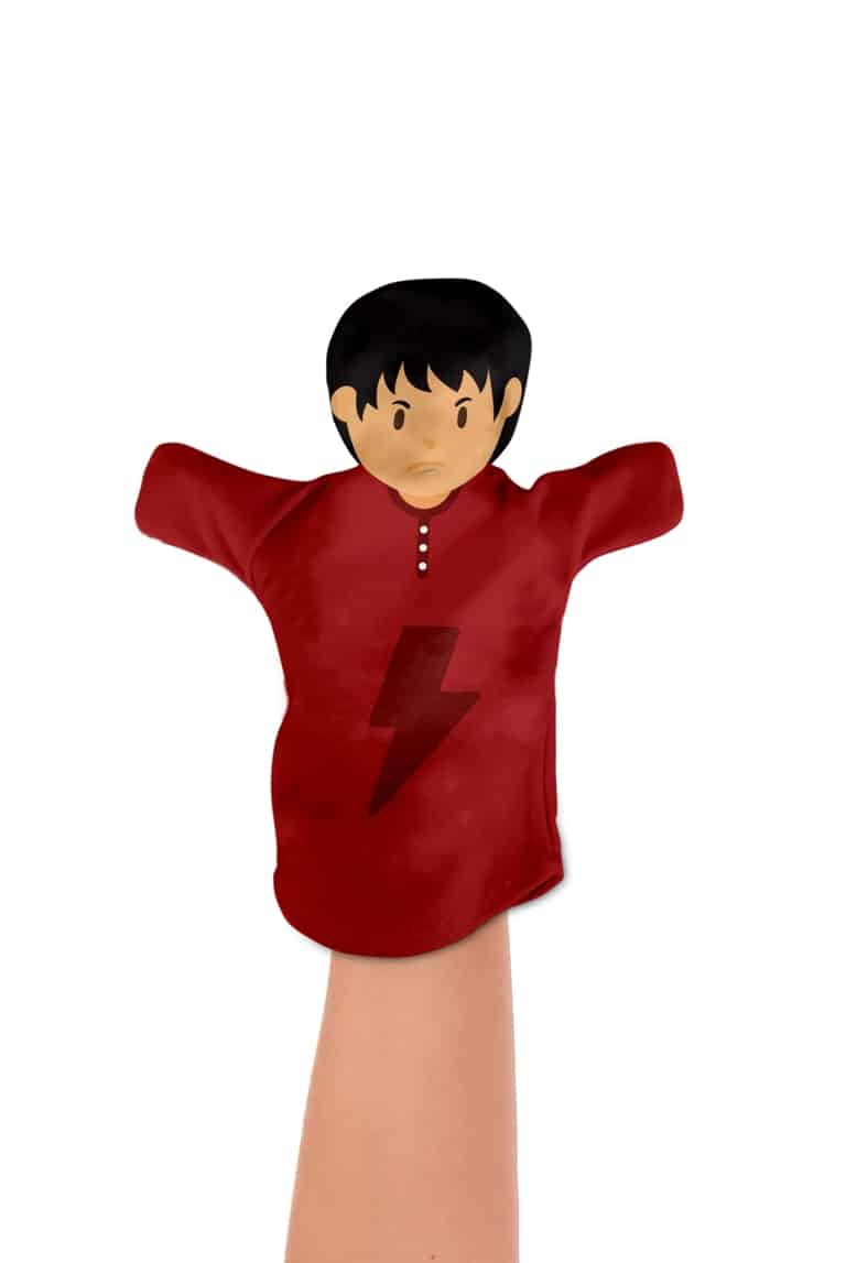 Комплект от 6 кукли за театър Емоциите на хората