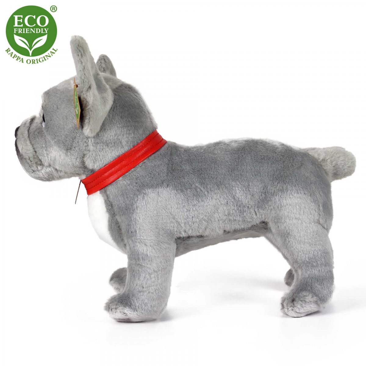 Λούτρινο Dog French Bulldog γκρι όρθιο 30 cm.