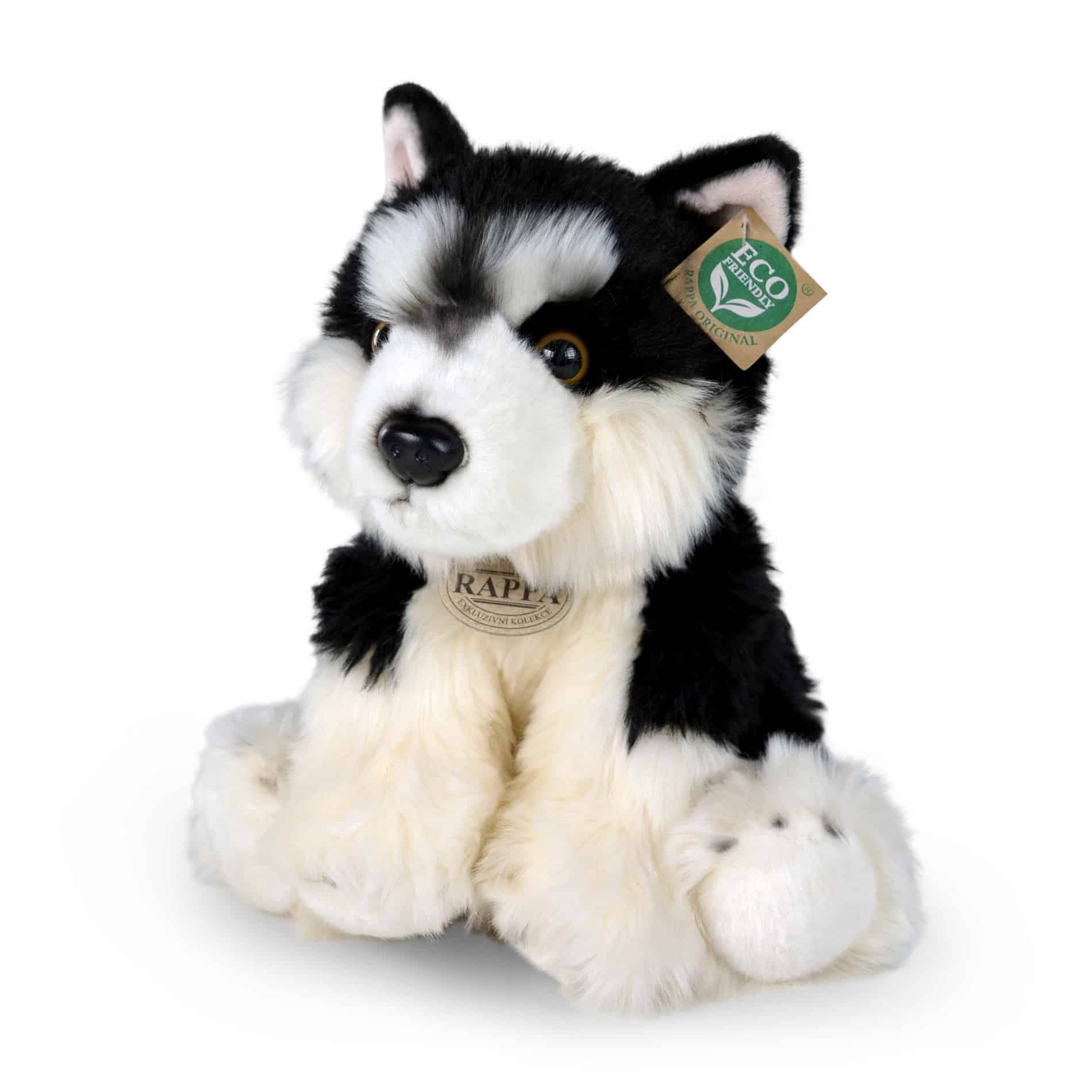 Λούτρινο σκυλί Malamute 28 cm καθιστό