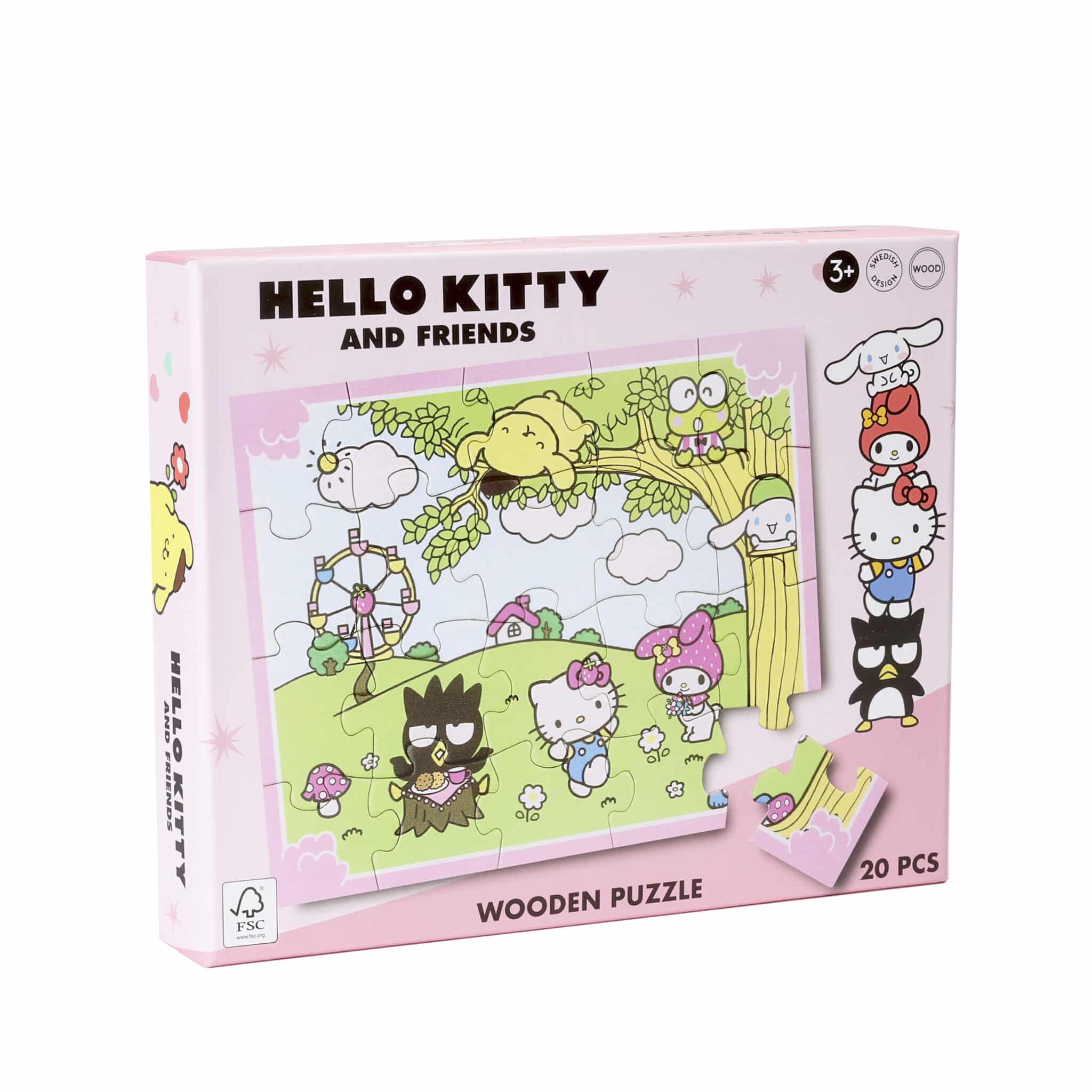 Ξύλινο παζλ Hello Kitty 20 τεμαχίων