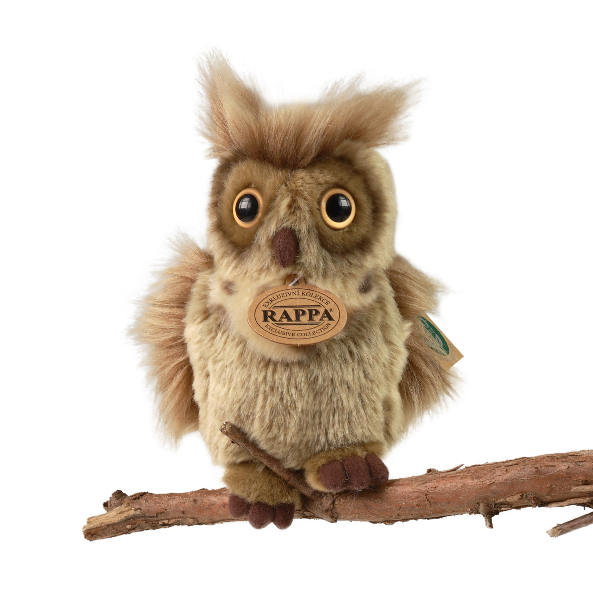 Λούτρινη Κέρατα Κουκουβάγια 16 cm.