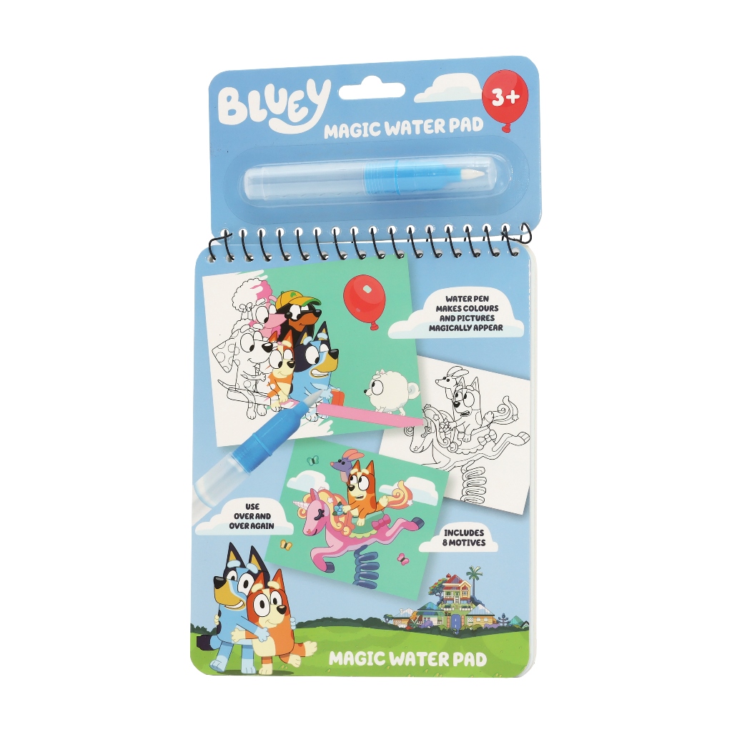 Bluey Hardcover Water Drawing Book