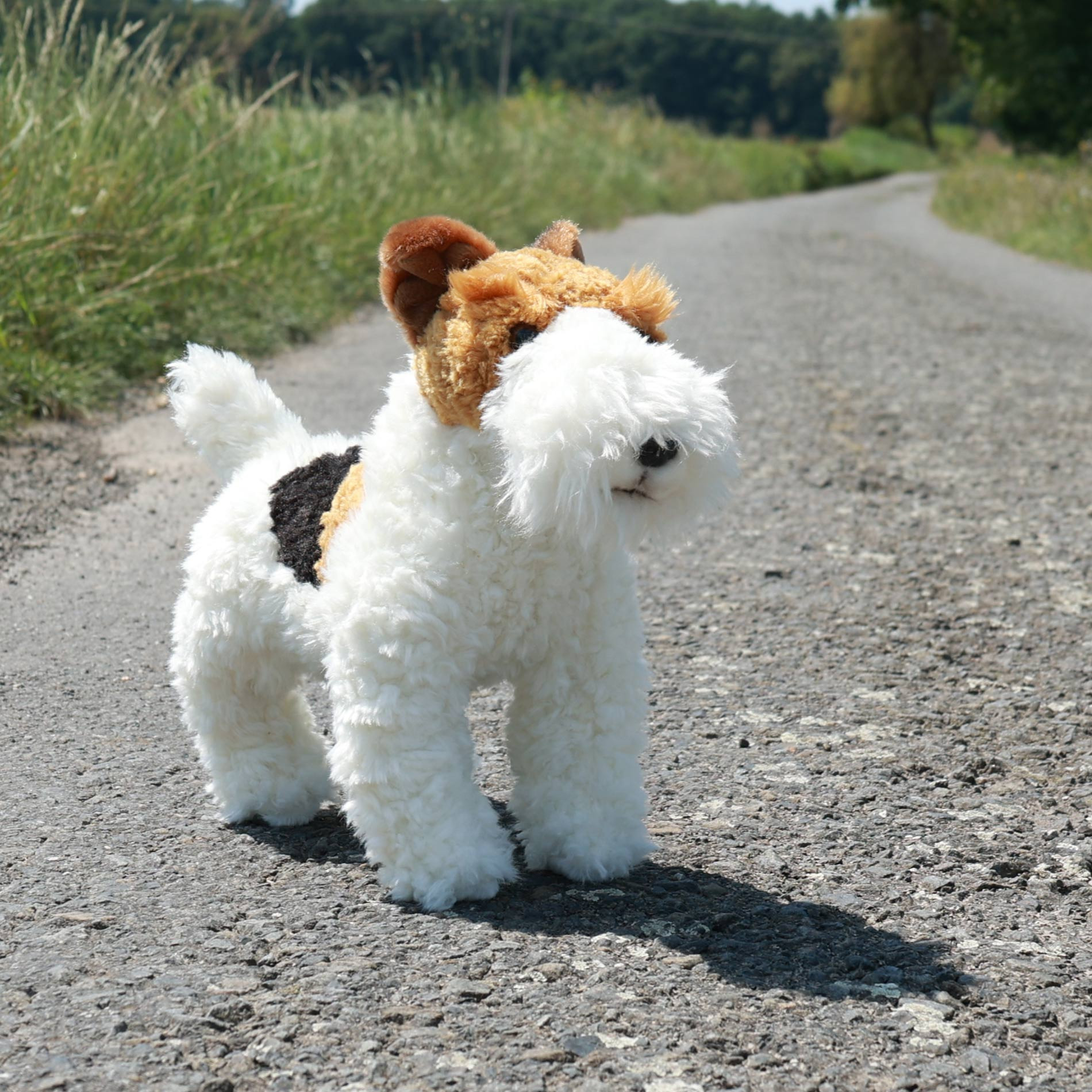 Λούτρινο σκυλί Fox Terrier 30 εκ. σε όρθια θέση
