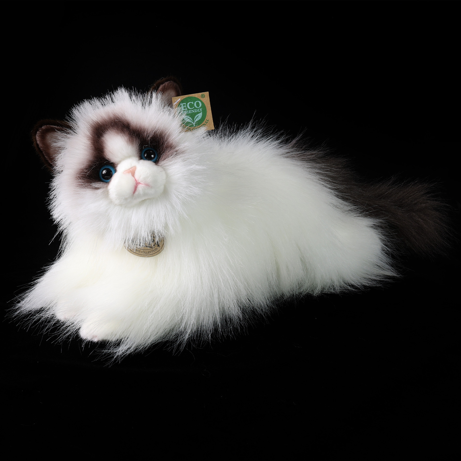 Λούτρινη γάτα Ragdoll ξαπλωμένη 35 εκ.