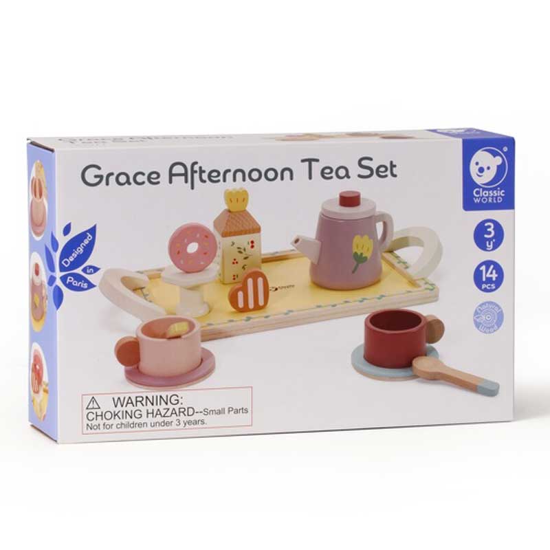 Ξύλινο παιδικό απογευματινό σετ τσαγιού