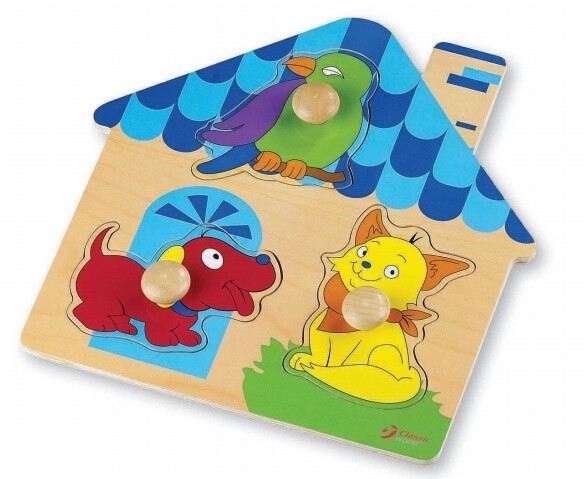 Ξύλινο παζλ - σπίτι