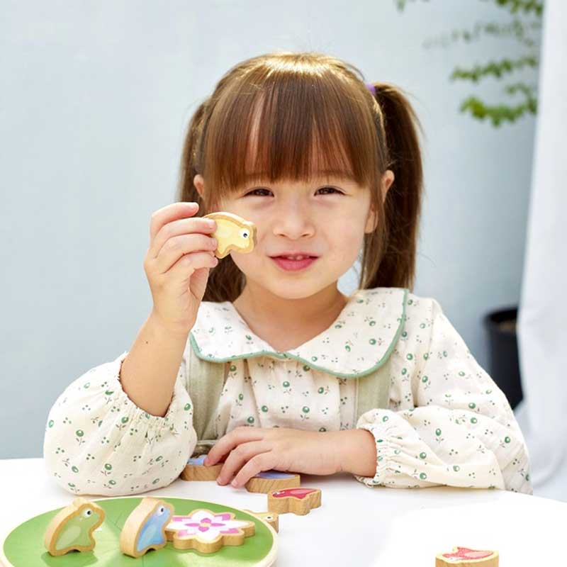 Ξύλινο παιδικό παιχνίδι ισορροπίας - Νούφαρο με γάντια