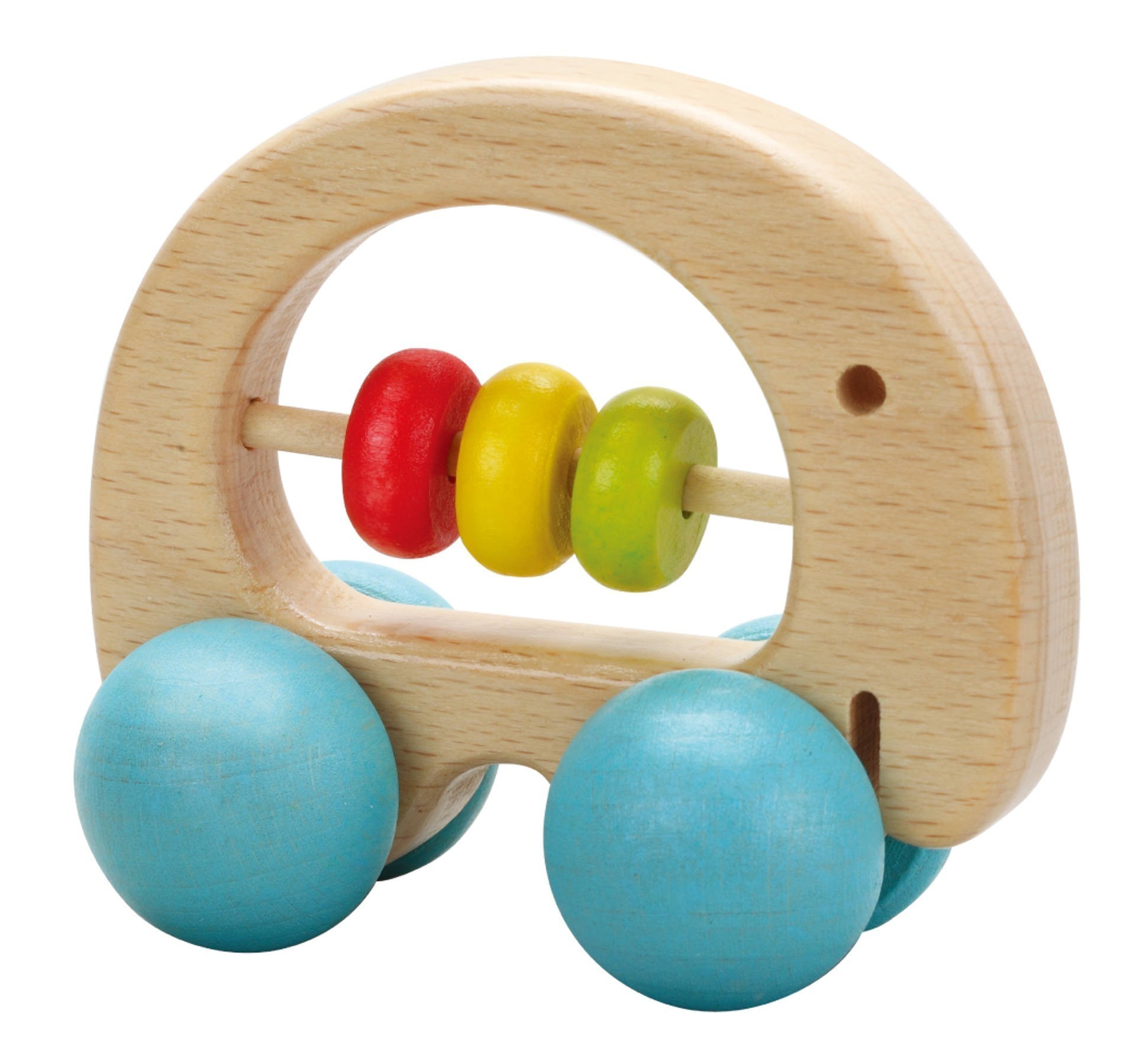 Ξύλινη κουδουνίστρα μωρού - ελέφαντας