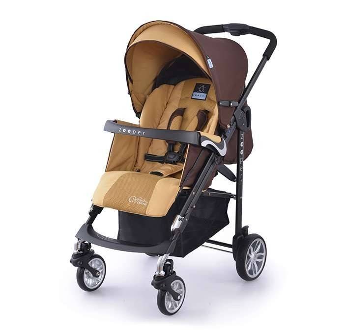 Καρότσι Zooper Waltz Khaki Plaid, σε συνδυασμό με καφέ και μπεζ