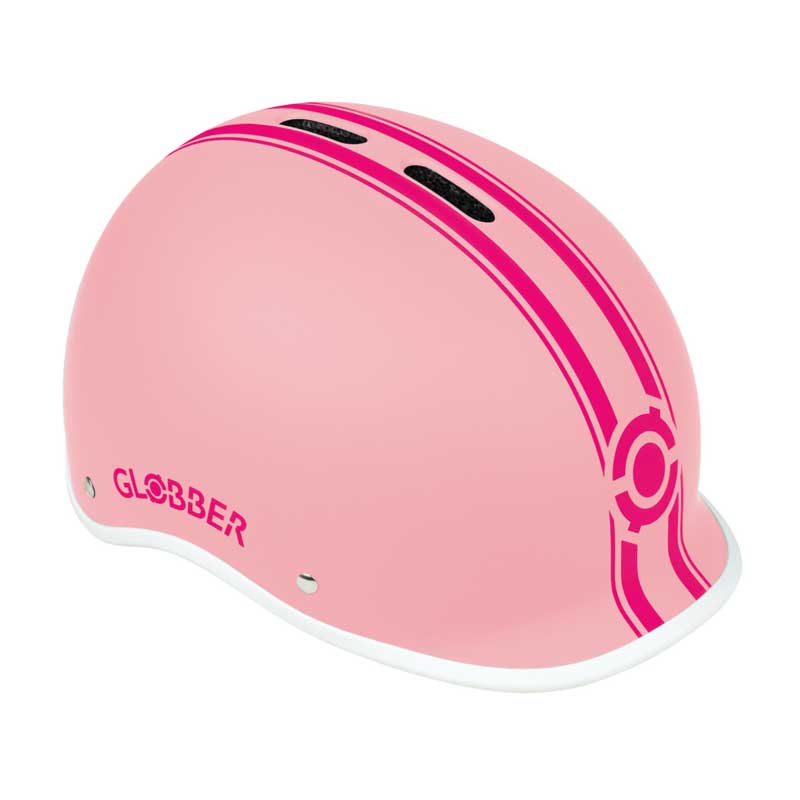 Φωτεινό παιδικό κράνος Globber Master XS/S (47-51cm), παστέλ ροζ