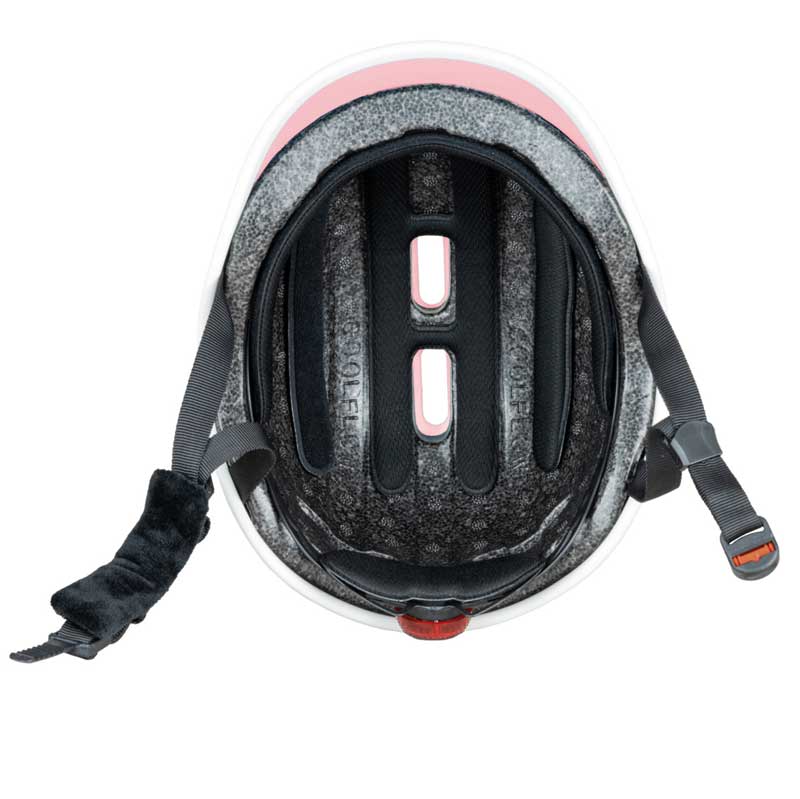 Φωτεινό παιδικό κράνος Globber Master XS/S (47-51cm), παστέλ ροζ