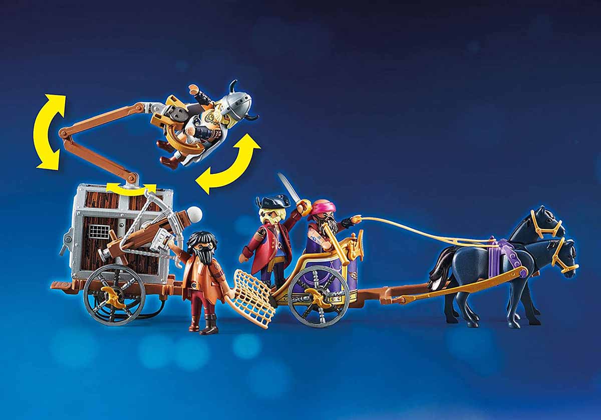 Παιδικό σετ κατασκευής Playmobil, ο Τσάρλι με το βαγόνι της φυλακής
