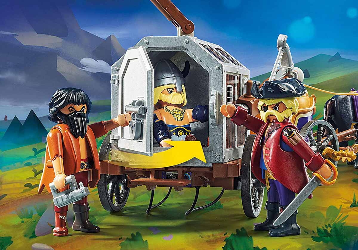 Παιδικό σετ κατασκευής Playmobil, ο Τσάρλι με το βαγόνι της φυλακής