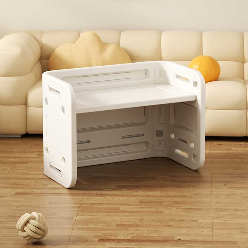 Παιδικό γραφείο γραφής και σχεδίου με σκαμπό σε λευκό χρώμα