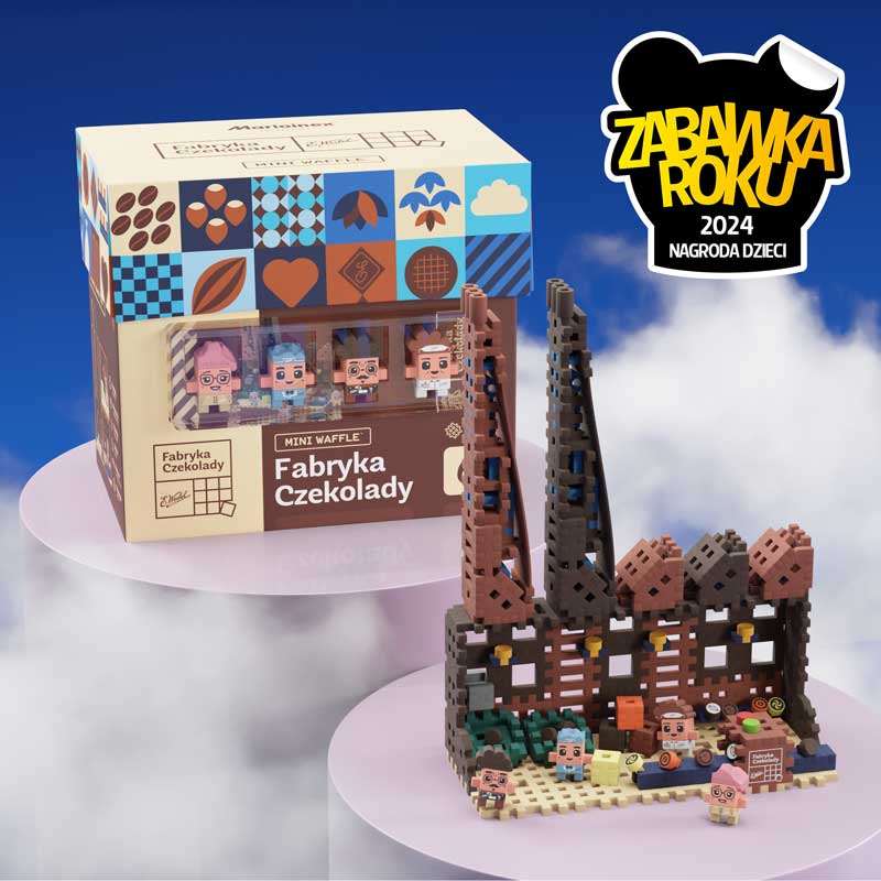 Μίνι μηχανή βάφλας Marioinex "Chocolate Factory", 230 τεμάχια