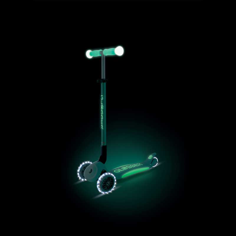 Πτυσσόμενο σκούτερ με φωτιζόμενες λαβές ELITE GLOW LIGHTS, μέντα