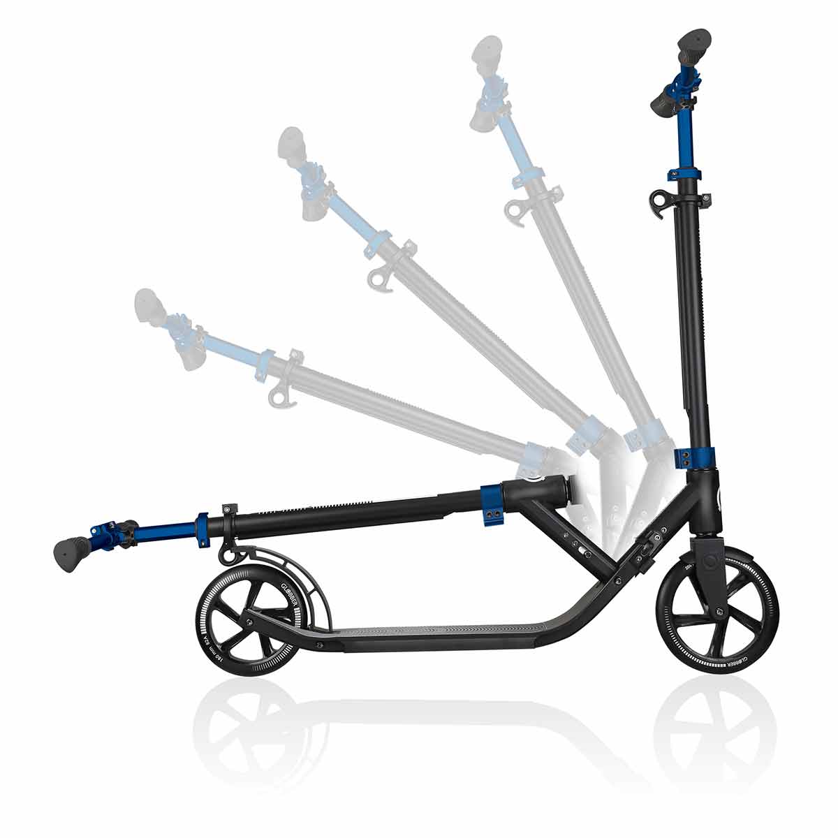 Globber ONE NL 205-180 Folding Teen Scooter - Cobalt Blue
