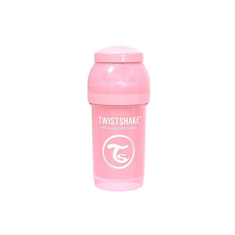Μπουκάλι για μωρά κατά των κολικών Twistshake 260 ml. ροζ