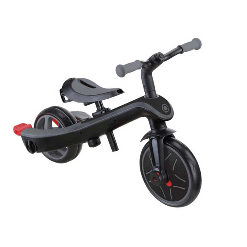 Τρίκυκλο 4 σε 1 GLOBBER EXPLORER TRIKE DELUXE PLAY με τέντα σε μαύρο χρώμα