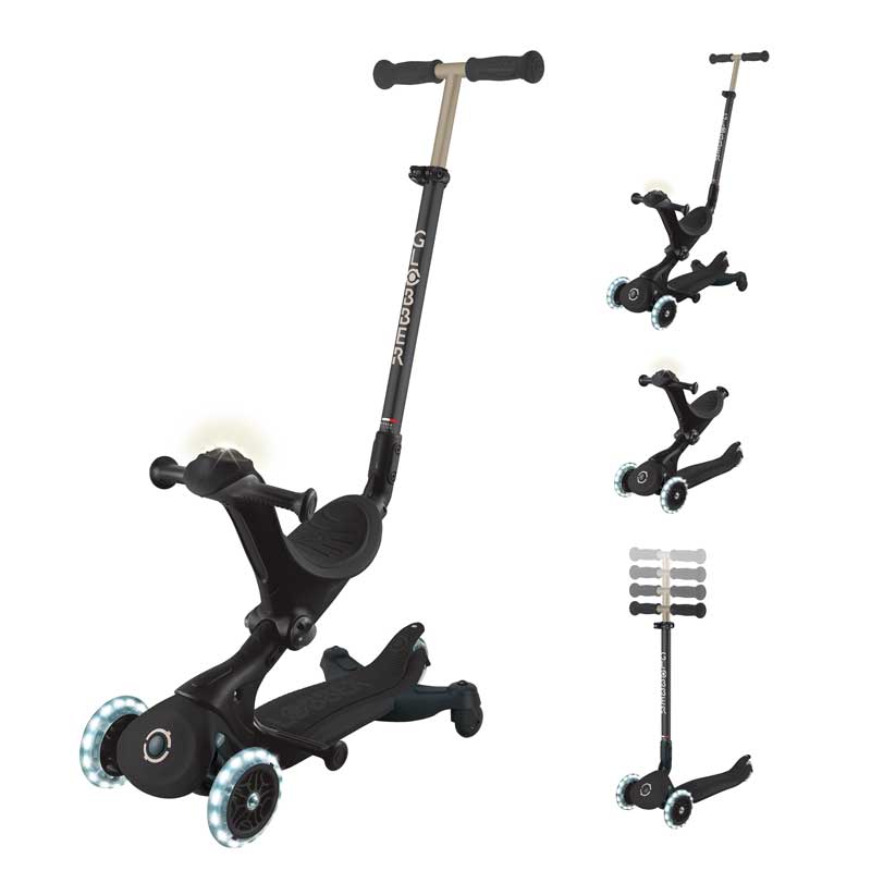 Πατίνι 5 σε 1 GLOBBER GO UP DELUXE LITS 360° - μαύρο
