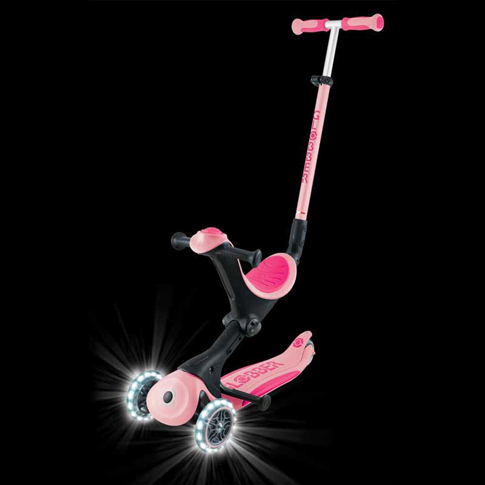 Σκούτερ με γονικό έλεγχο GO UP DELUXE LIGHTS, παστέλ ροζ