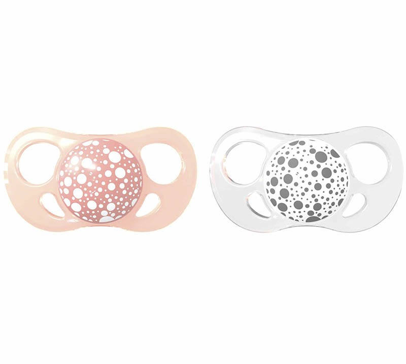 Πιπίλες για μωρά Twistshake 2 τεμ. 6+ μηνών ασπρόμαυρο