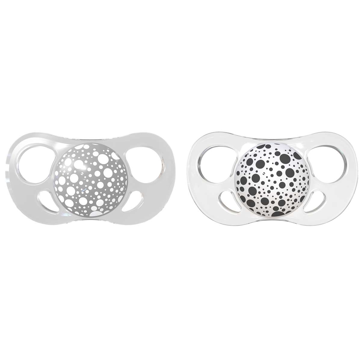 Πιπίλες για μωρά Twistshake 2 τεμ. 6+ μηνών γκρι και άσπρο