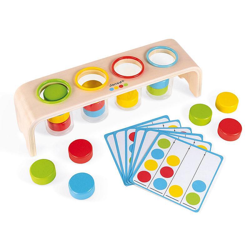 Ξύλινο παιχνίδι Essentiel Color Sorting