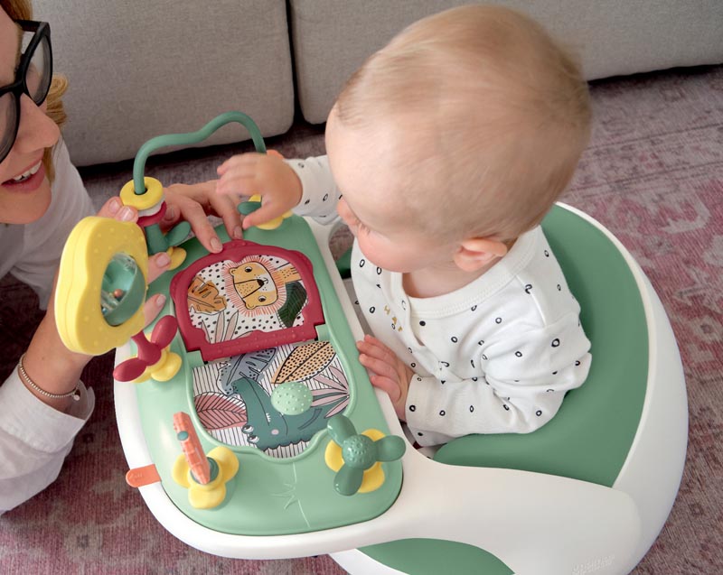 Mamas & Papas Baby Snug Καρέκλα με Δίσκο Παιχνιδιών - Ευκάλυπτος