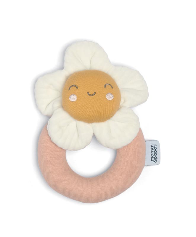 Mamas & Papas Grateful Garden Rattle Toy - Flower