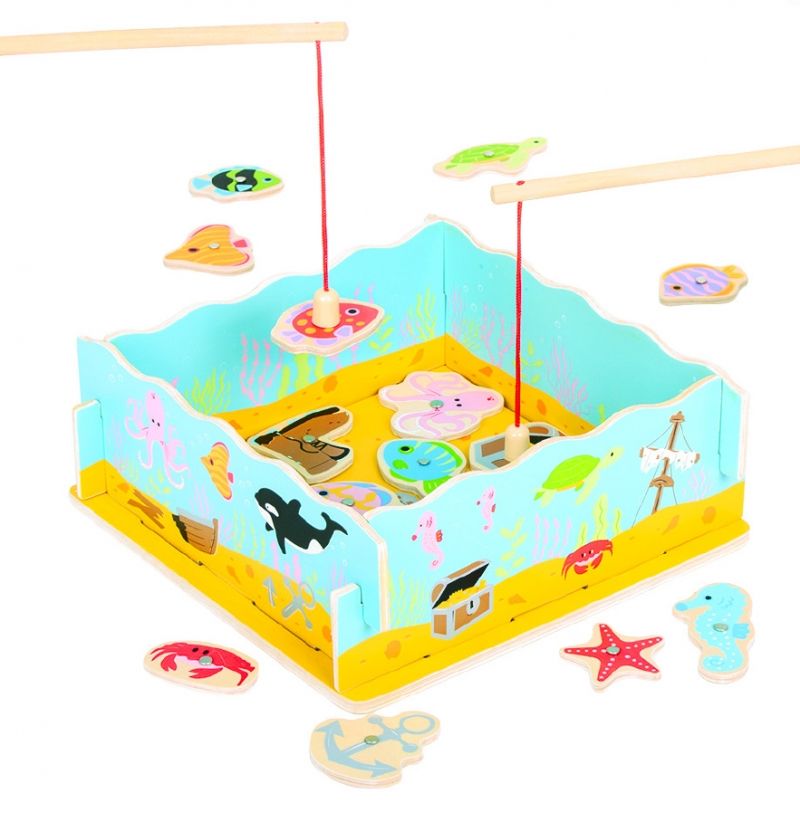 Ξύλινο παιχνίδι - Μαγνητικό ψάρεμα