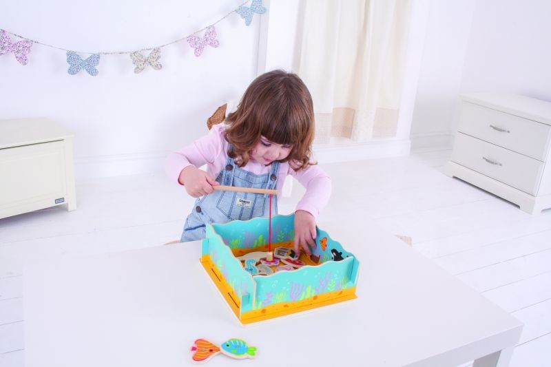 Ξύλινο παιχνίδι - Μαγνητικό ψάρεμα