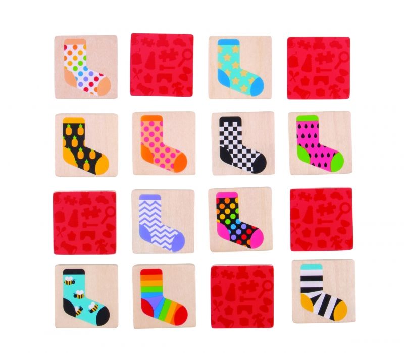 Ξύλινο παιχνίδι σημειώσεων - Κάλτσες