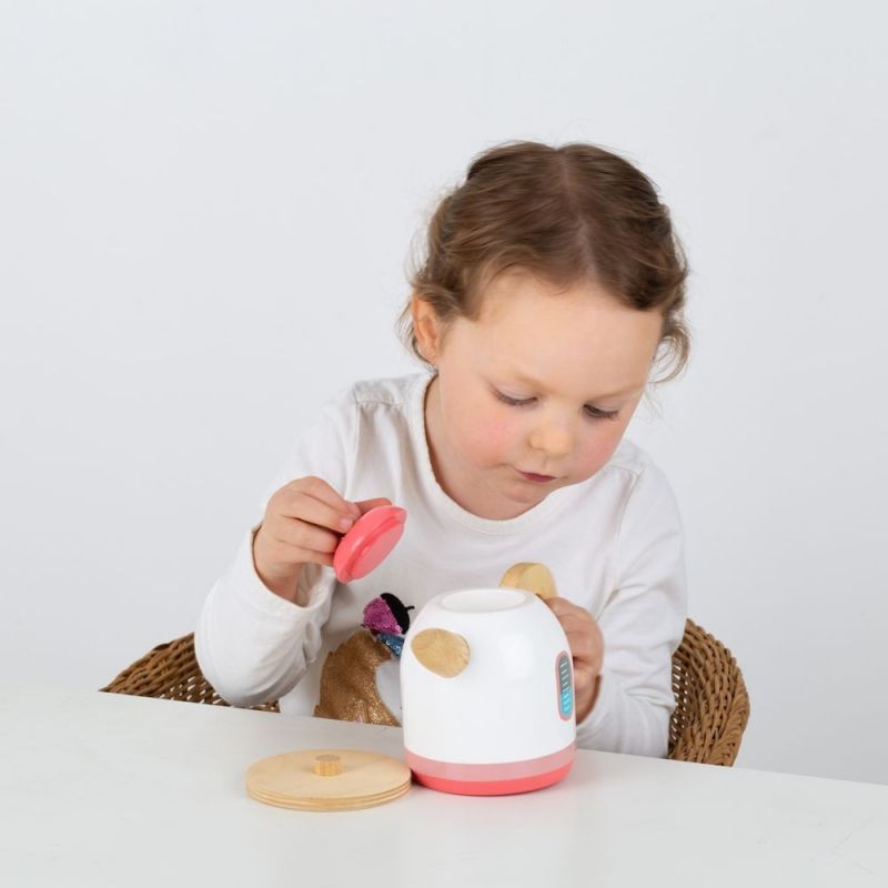 Ξύλινη κανάτα - Ροζ